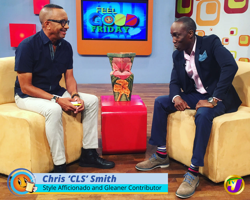 Chris Smith a.k.a. CLS, on Jamaica's number one television morning show discussing fashion with Neville Bell. The Life n Style segment is featured on Television Jamaica (TVJ), one of Jamaica's two major television stations.